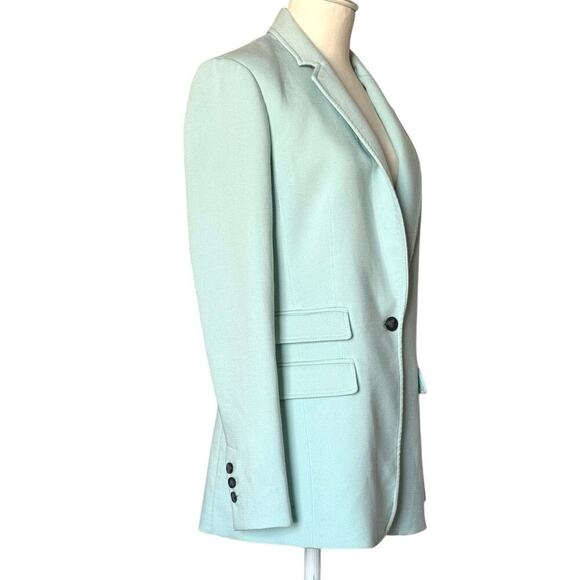 Banana Republic Blazer Jan Blue Womens Size 4 - Picture 3 of 8